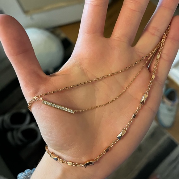 NWT Kendra Scott Addison Triple Strand in rose gold - Picture 5 of 6